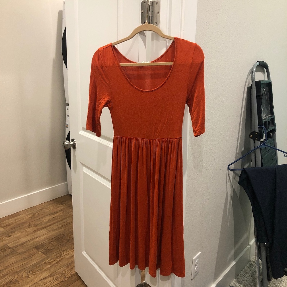 Rust orange sundress